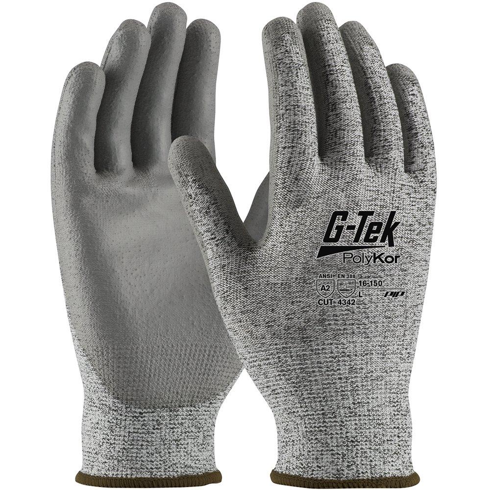 PIP&reg; Grey Polyurethane Palm Coated PolyKor&trade; Knit Glove in Grey 