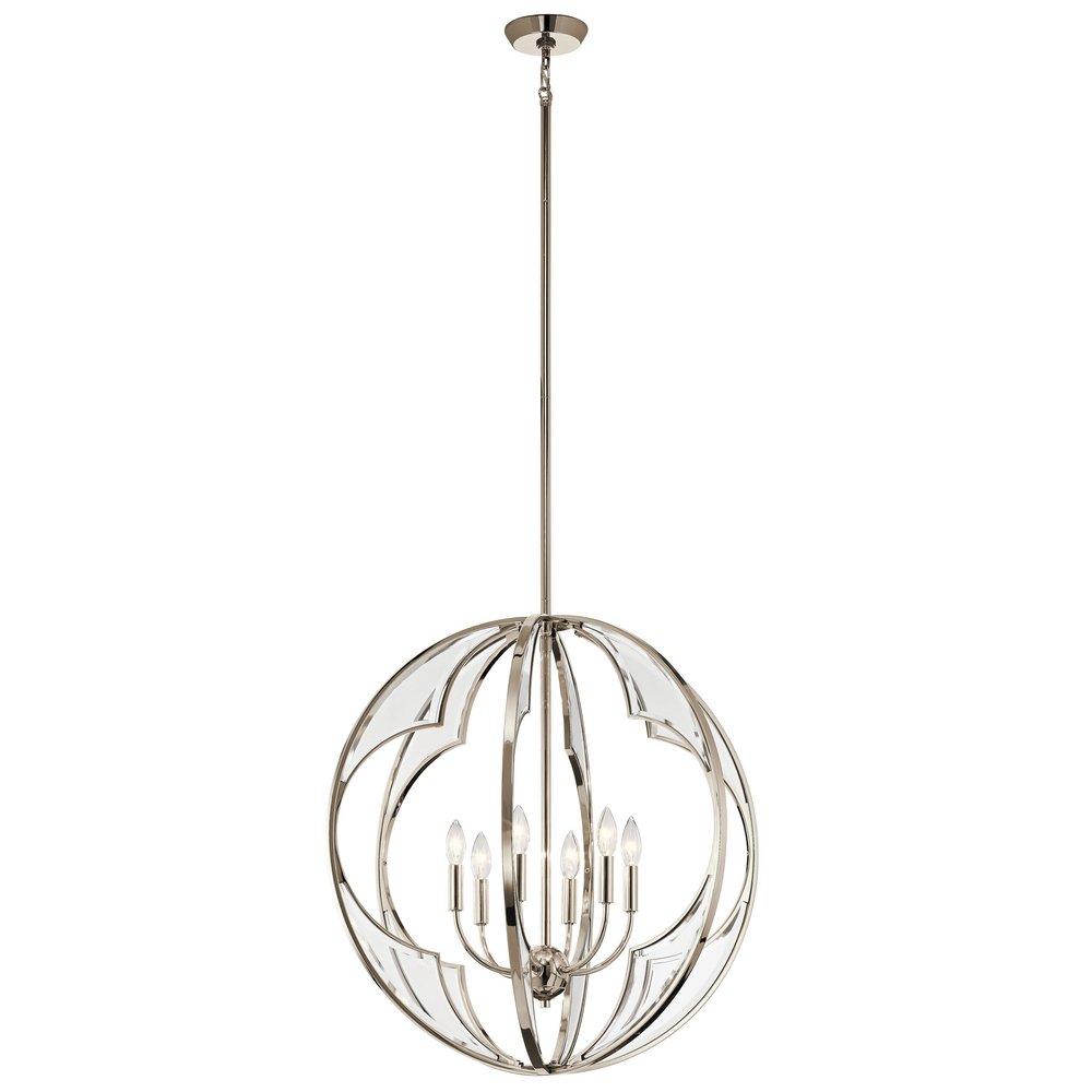 Kichler Lighting Polished Nickel 60W Candelabra Chandelier 
