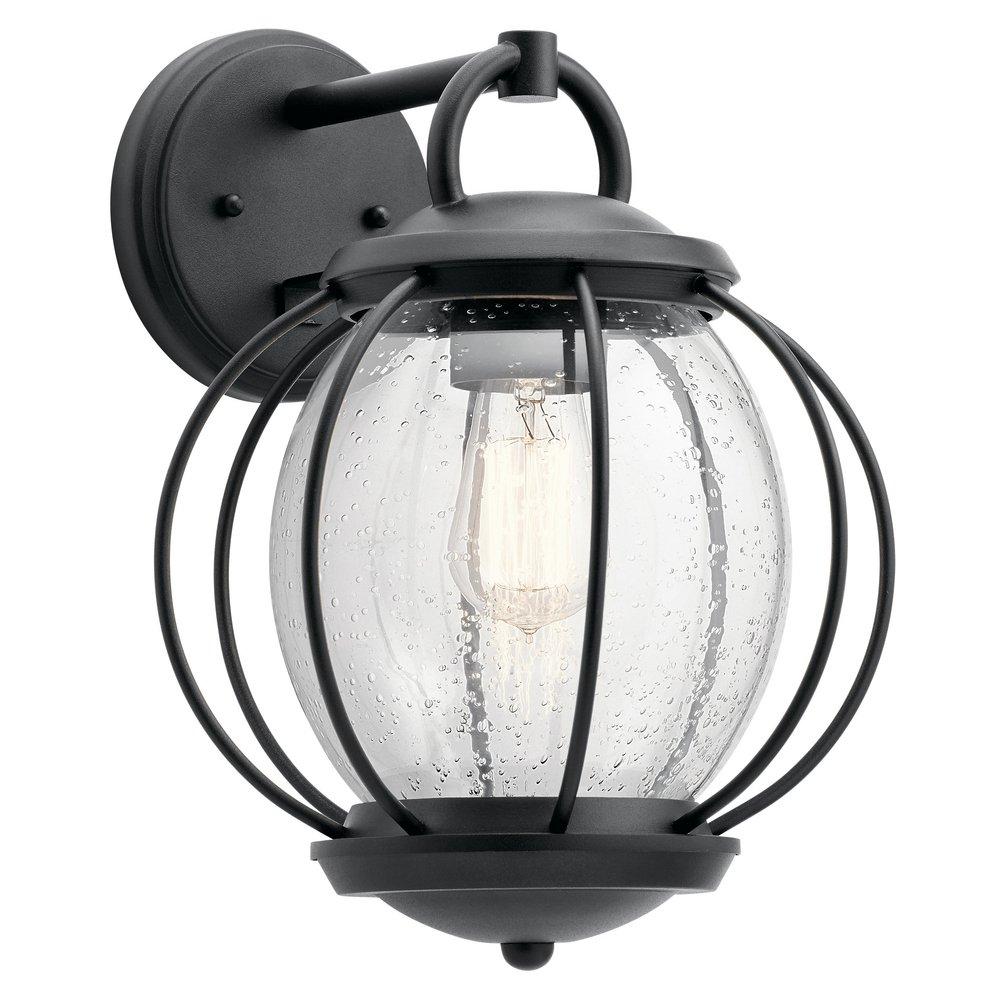 Kichler Lighting Textured Black 150W Medium Outdoor Wall Sconce 