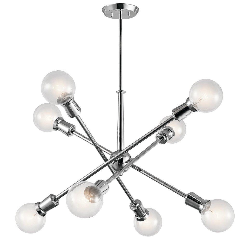 Kichler Lighting Chrome 38-3/4 in. 8-Light Medium E-26 Base Chandelier 