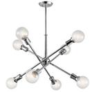 Kichler Lighting Chrome 38-3/4 in. 8-Light Medium E-26 Base Chandelier 