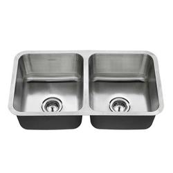 32 in. Undermount Stainless Steel Double Bowl Kitchen Sink