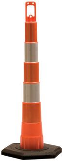 42 in. 3 lb. Traffic Cone with High Intensity Prismatic Collar in Hi-Viz Orange and White
