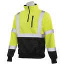 ERB Safety Hi-Viz Lime W379 CL3 QUART ZIP PULLOVER HVLI 3X 