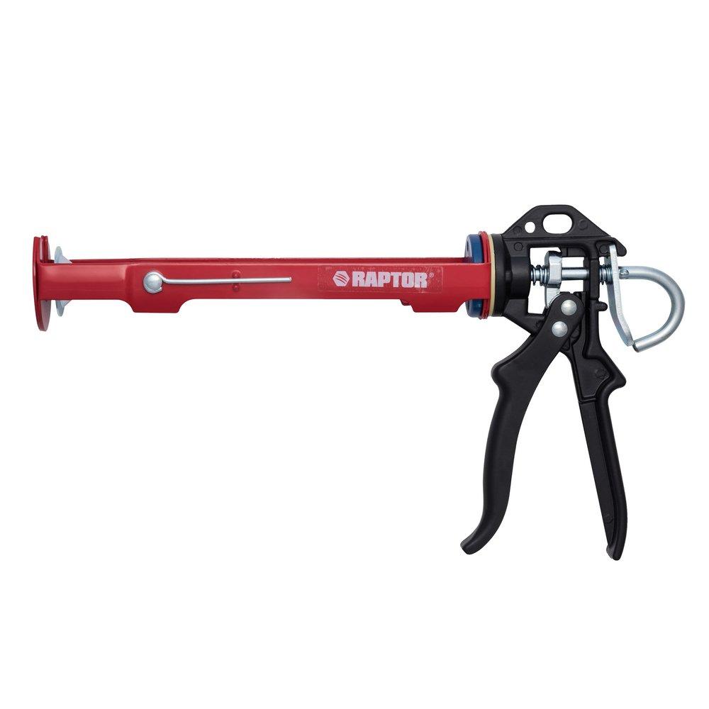 RAPTOR&reg; Black Caulk Gun in Black and Red 