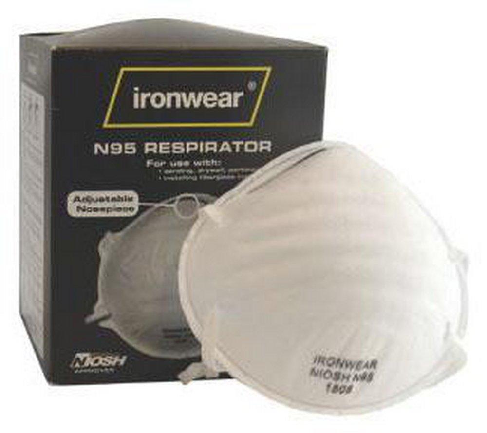 Ironwear White N95 Respirator in White (Box of 20) 