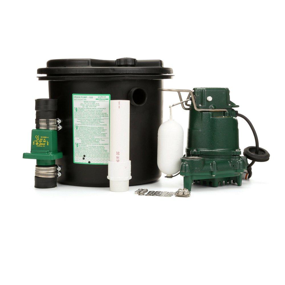 Zoeller Pump Co 9 ft. 115V Plastic Sewage Pump System 