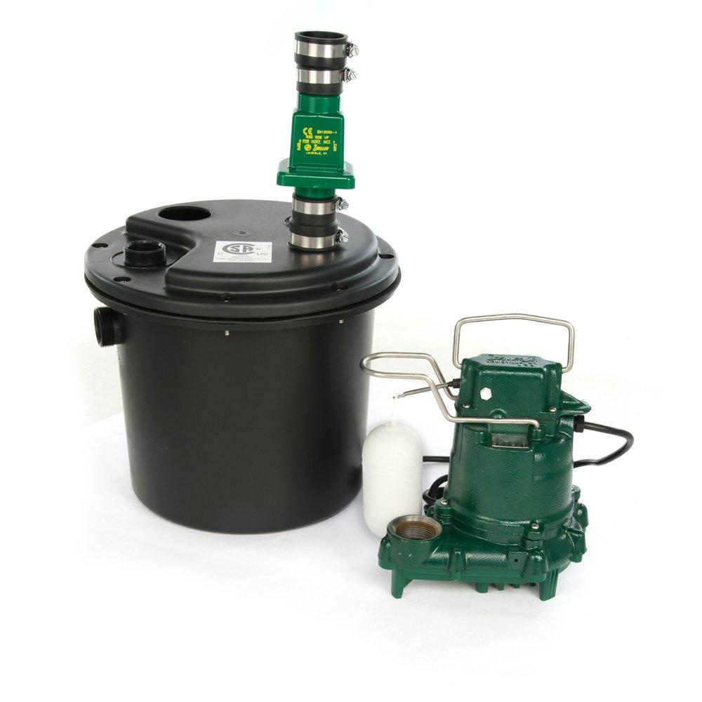 Zoeller Pump Co 9 ft. 115V Plastic Sewage Pump System 