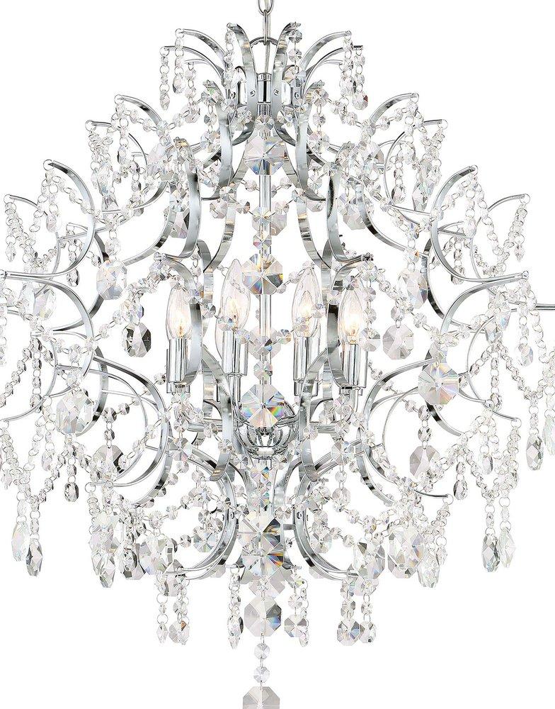 Minka Lavery Chrome 60W 8-Light Chandelier 