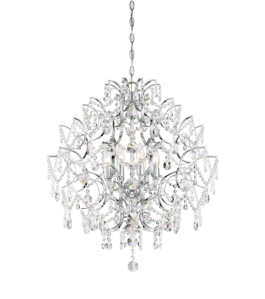 Minka Lavery Chrome 60W 8-Light Chandelier 