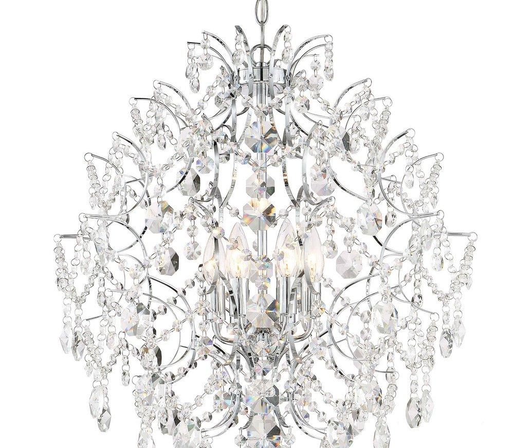 Minka Lavery Polished Chrome 60W 6-Light Chandelier 