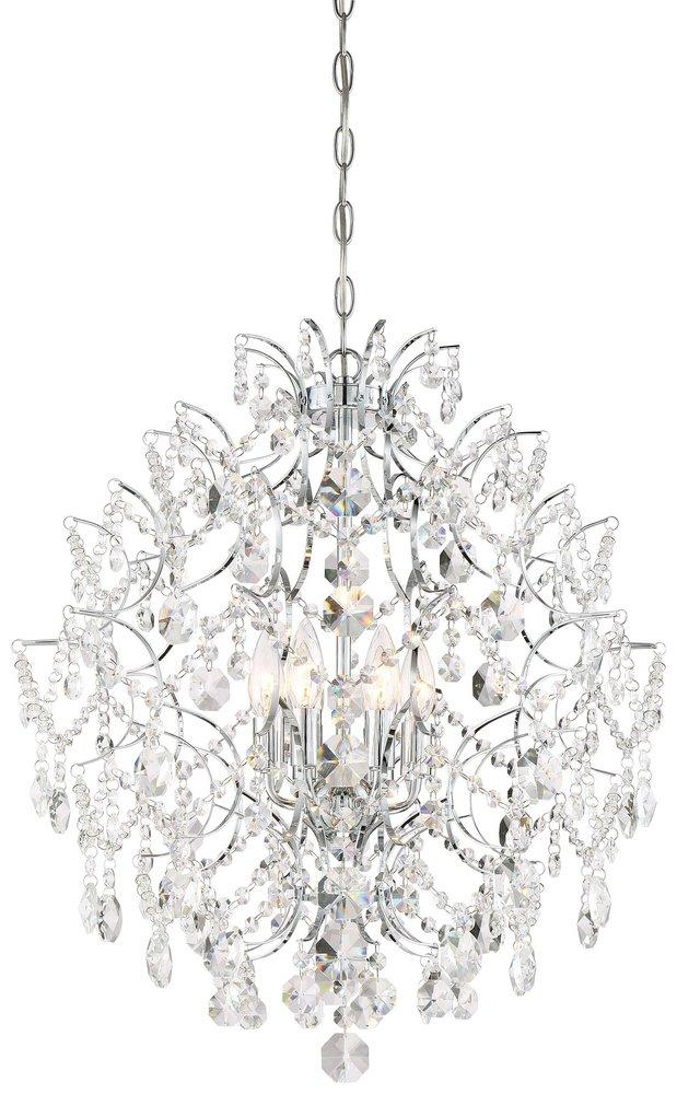 Minka Lavery Polished Chrome 60W 6-Light Chandelier 