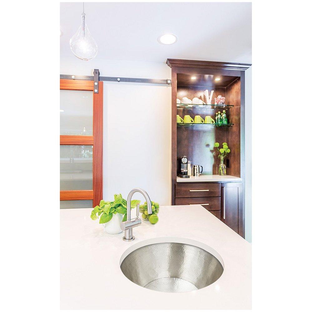 Linkasink Satin Stainless Steel 16 x 16 in. Drop-in and Undermount Metal Bar Sink 