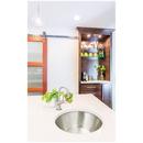 Linkasink Satin Stainless Steel 16 x 16 in. Drop-in and Undermount Metal Bar Sink 