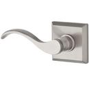 Passage Right Handed Curve Lever in Satin Nickel