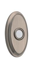 Oval Bell Button in Satin Nickel