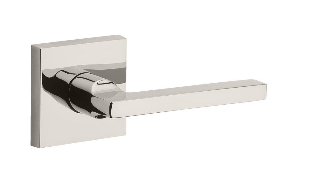 Baldwin Polished Nickel Passage Square Lever 