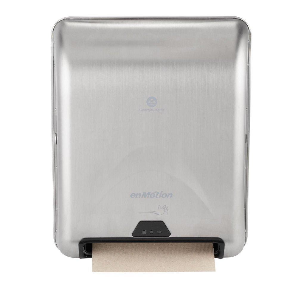 Georgia-Pacific Silver Recessed Mount Stainless Steel Electric and Electronic Towel Dispenser 