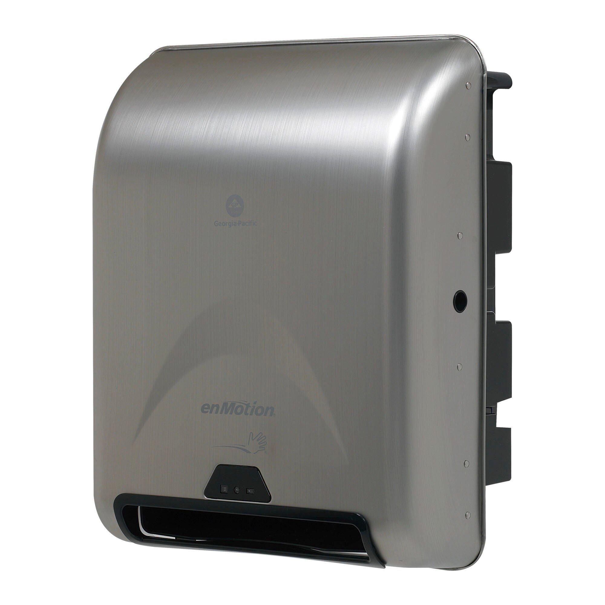 Georgia-Pacific Silver Recessed Mount Stainless Steel Electric and Electronic Towel Dispenser 