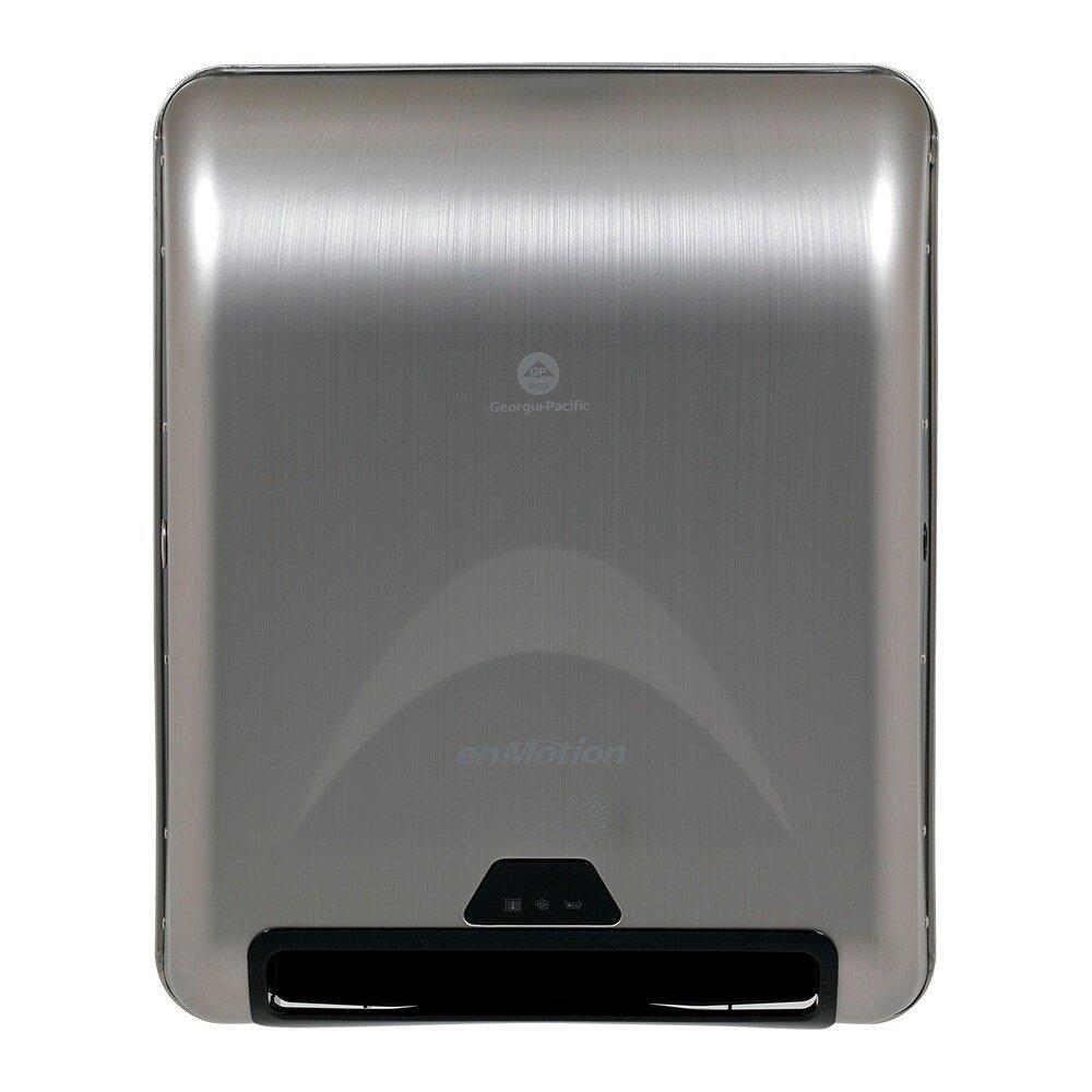 Georgia-Pacific Silver Recessed Mount Stainless Steel Electric and Electronic Towel Dispenser 