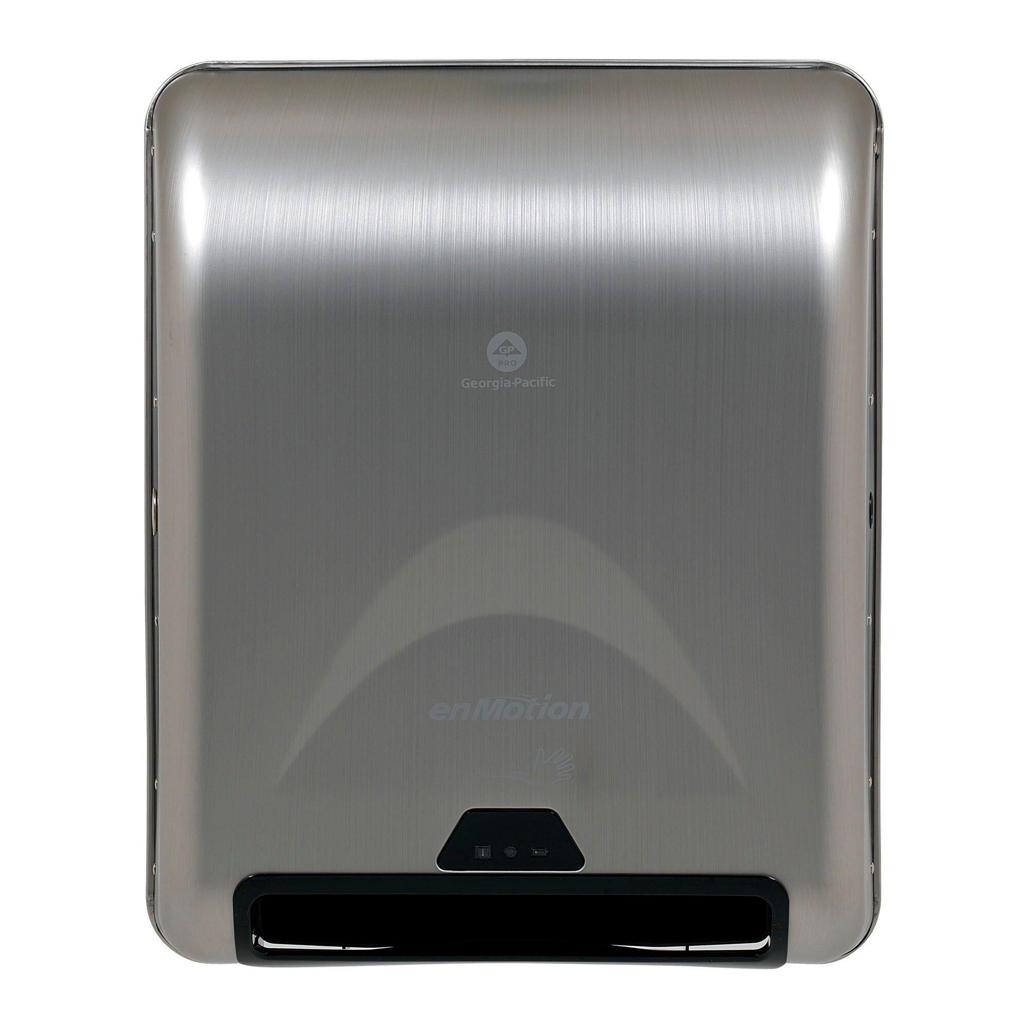 Georgia-Pacific Silver Recessed Mount Stainless Steel Electric and Electronic Towel Dispenser 