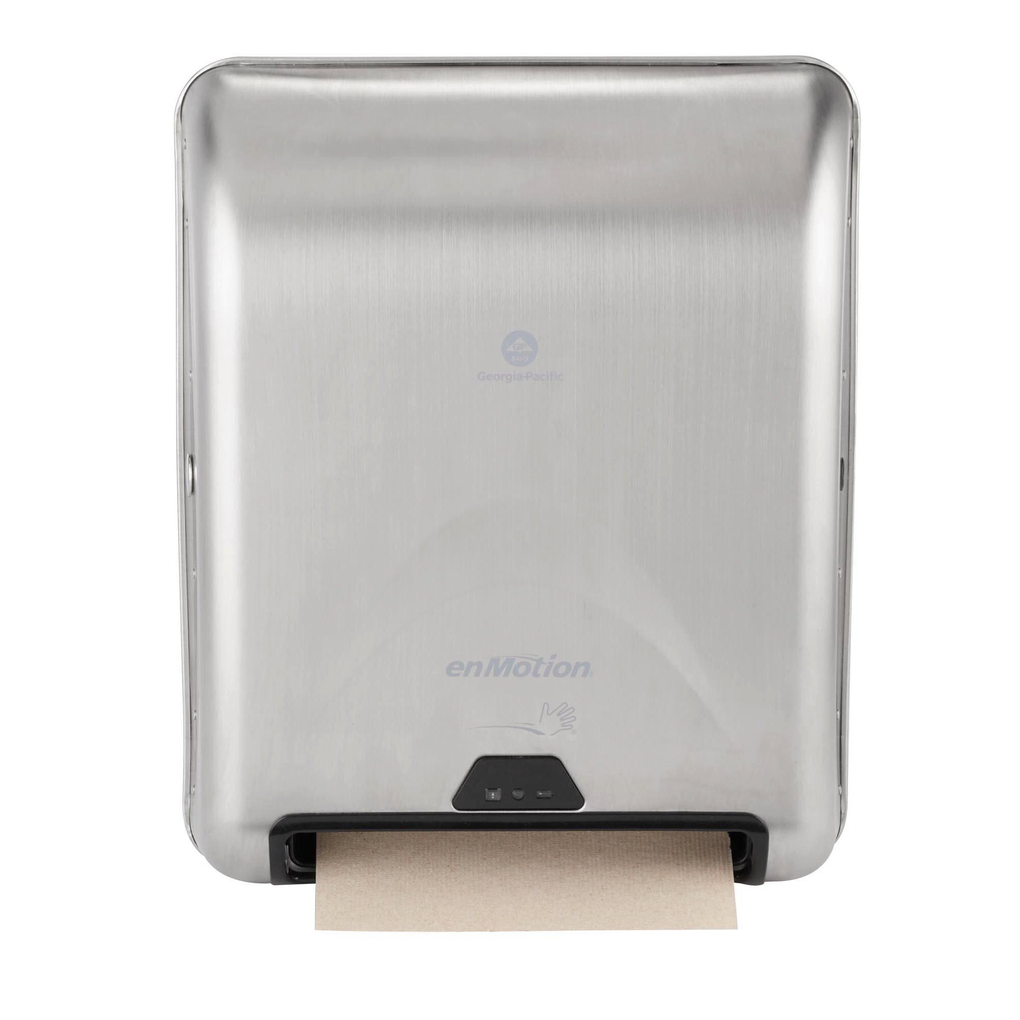 Georgia-Pacific Silver Recessed Mount Stainless Steel Electric and Electronic Towel Dispenser 