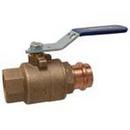 1/2 in. DZR Bronze Full Port NPT x Press 250# Ball Valve