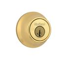 Double Cylinder Deadbolt in Polished Brass