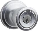 Kwikset Satin Chrome Keyed Entry Knob with SmartKey Security 