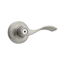 1-15/16 in. Privacy Lever in Satin Nickel