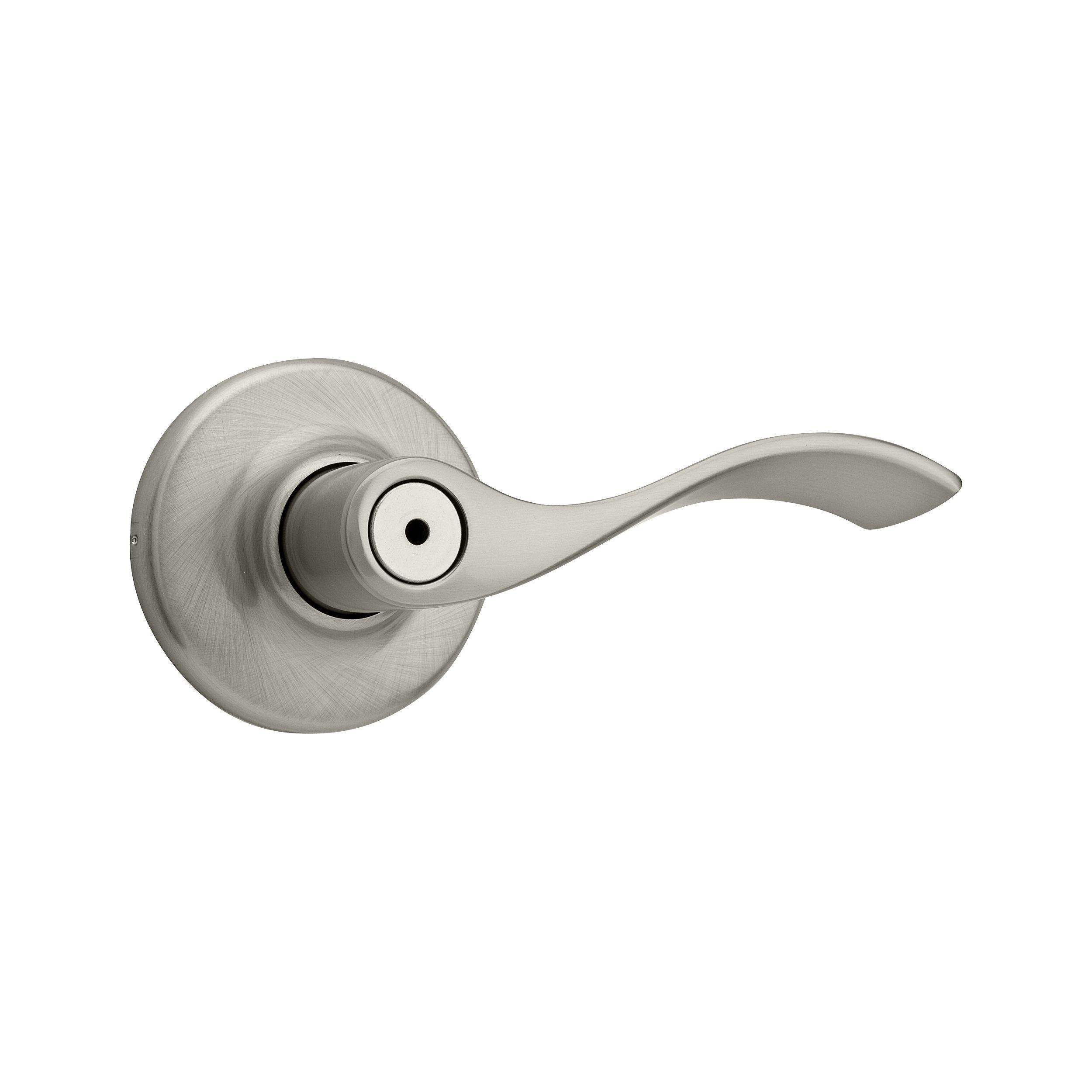Kwikset Satin Nickel 1-15/16 in. Privacy Lever 