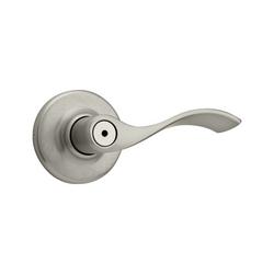 1-15/16 in. Privacy Lever in Satin Nickel