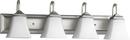 Quorum International Satin Nickel 100W 4-Light Medium E-26 Vanity Fixture 