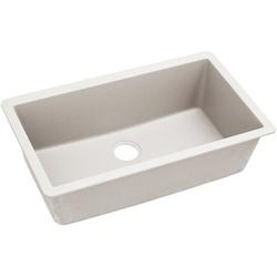 33 in. Undermount Composite Single Bowl Kitchen Sink in Ricotta