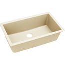 33 in. Undermount Composite Single Bowl Kitchen Sink in Parchment
