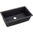 33 x 18-7/16 in. No Hole Composite Single Bowl Undermount Kitchen Sink in Caviar