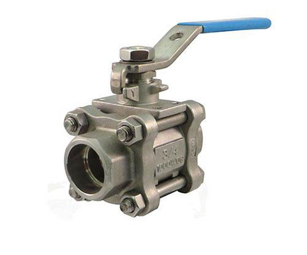 Milwaukee Valve Stainless Steel Full Port Socket Weld 1000# Ball Valve 