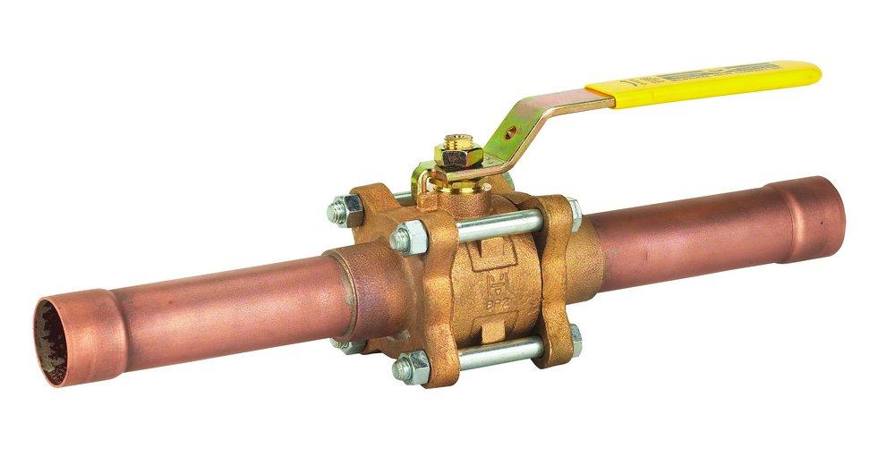 Milwaukee Valve Bronze Full Port Sweat 600# Ball Valve 
