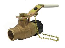 1/2 in. Cast Bronze Full Port Solder 600# Ball Valve