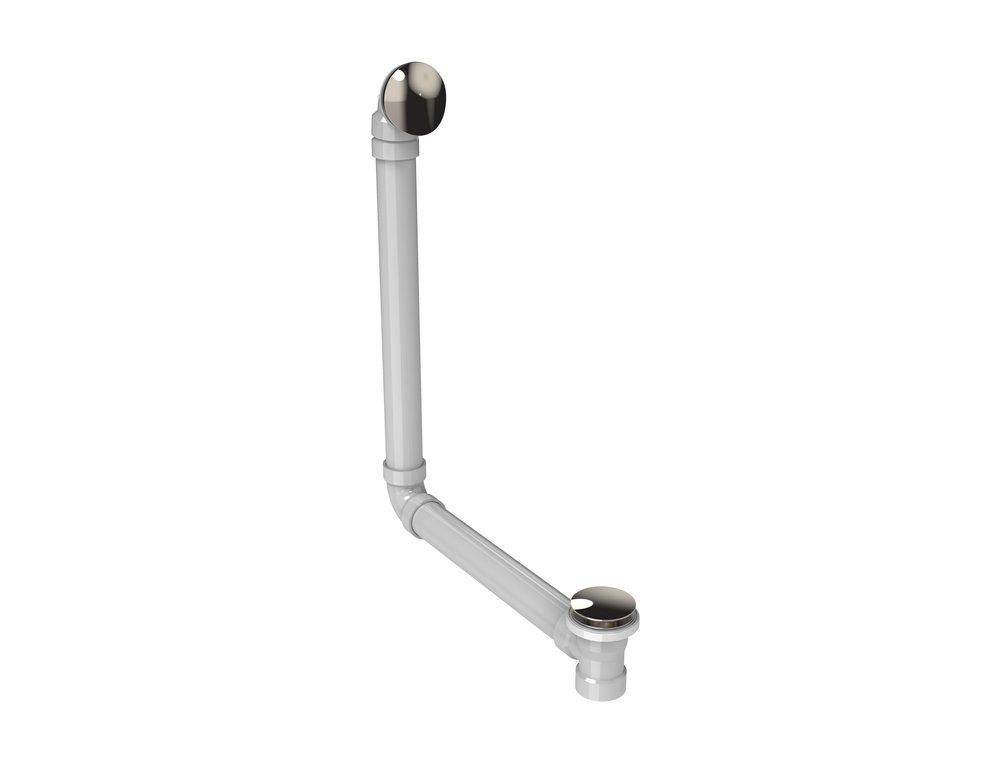 JACUZZI&reg; Polished Nickel 26 in. Slip Cover Drain Kit 