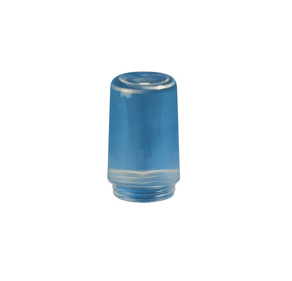 Crown Plastics Clear 3-1/2 in. Threaded Ribbed Plastic Cylinder Shade 