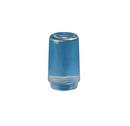 Crown Plastics Clear 3-1/2 in. Threaded Ribbed Plastic Cylinder Shade 