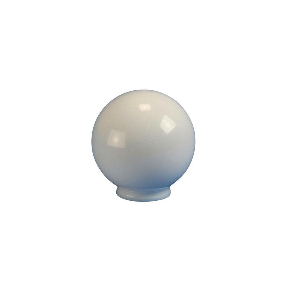 Crown Plastics White 6 in. Flush Fitter Necked Acrylic Globe Shade 