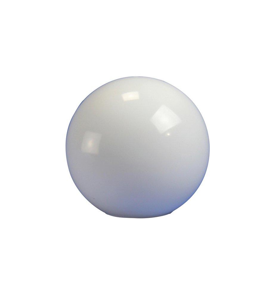 Crown Plastics White 12 in. Flush Fitter Acrylic Globe Shade 