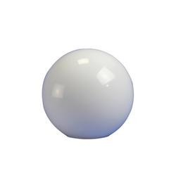 16 in. White Acrylic Globe With Neckless Opening