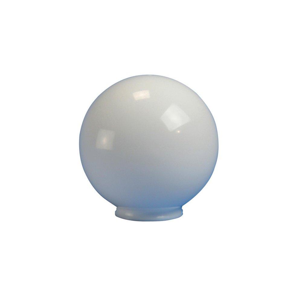 Crown Plastics White 8 in. Necked Acrylic Globe Shade 