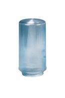 Crown Plastics Clear 4 in. Lipped Ribbed Acrylic Cylinder Shade 