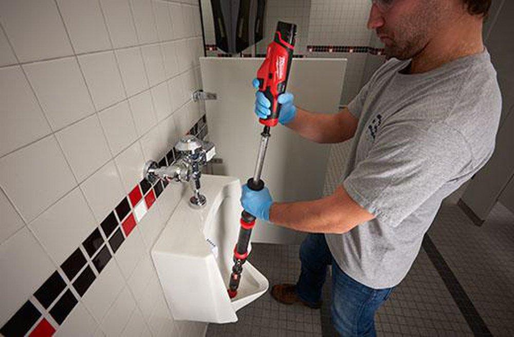 Milwaukee&reg; Red Cleaning Urinal Auger Kit 
