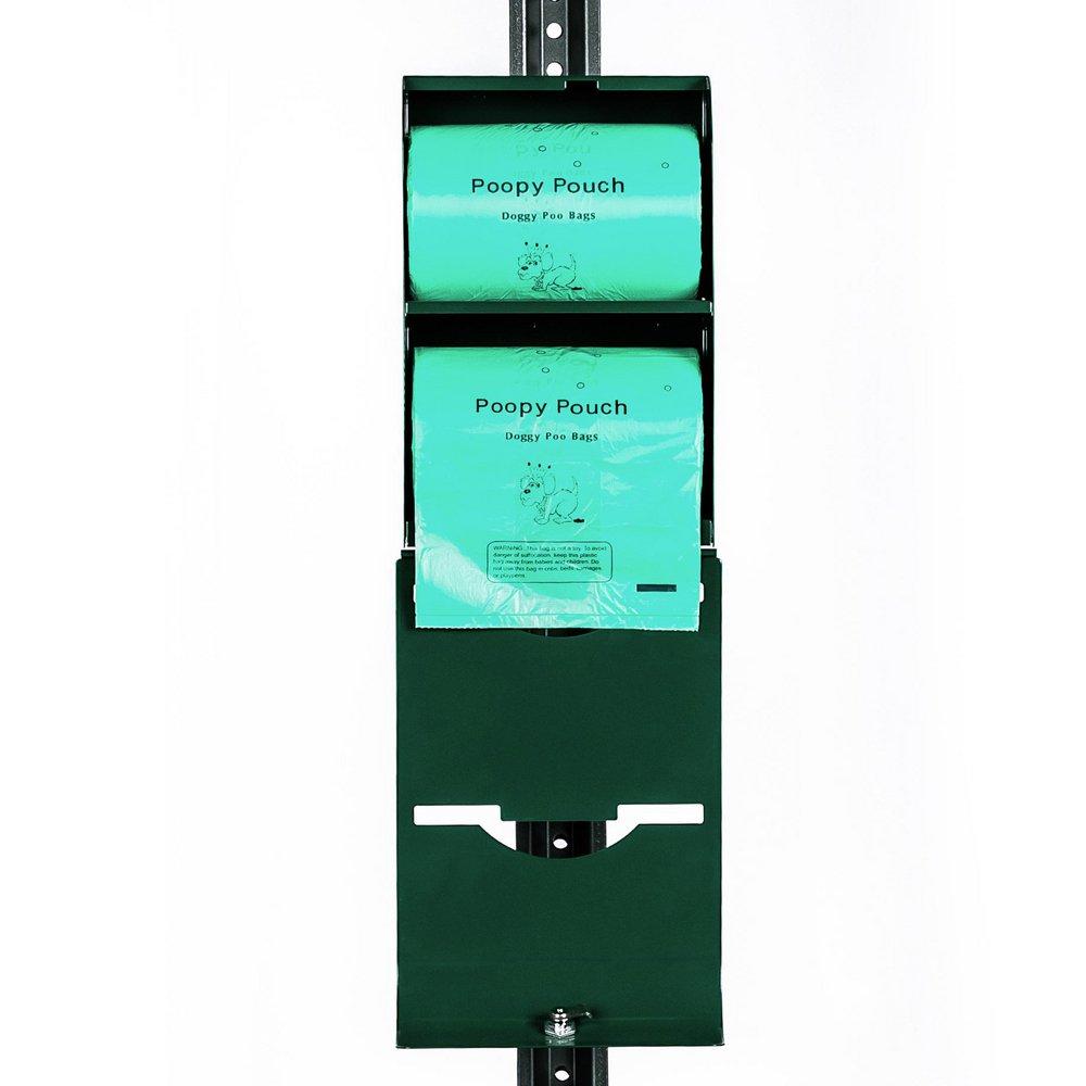 Crown Products Green Poopy Pouch Tie-Handle Pet Waste Bag Dispenser, Imperial 