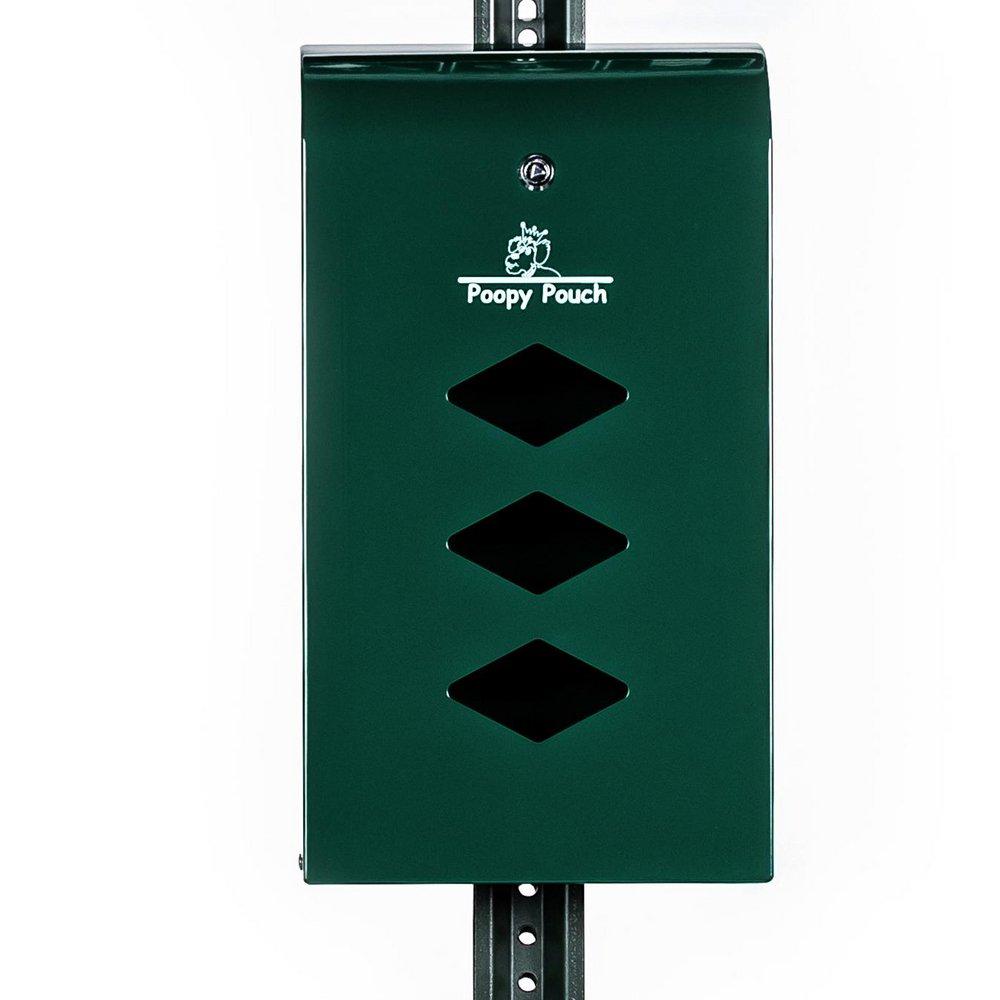 Crown Products Green Poopy Pouch Universal Pet Waste Bag Dispenser, Monarch 